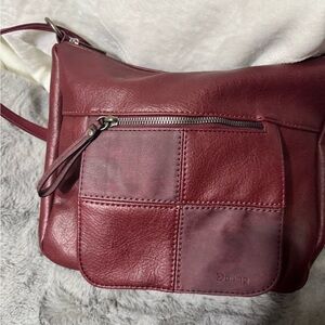 Darling Burgundy Leather Crossbody Bag